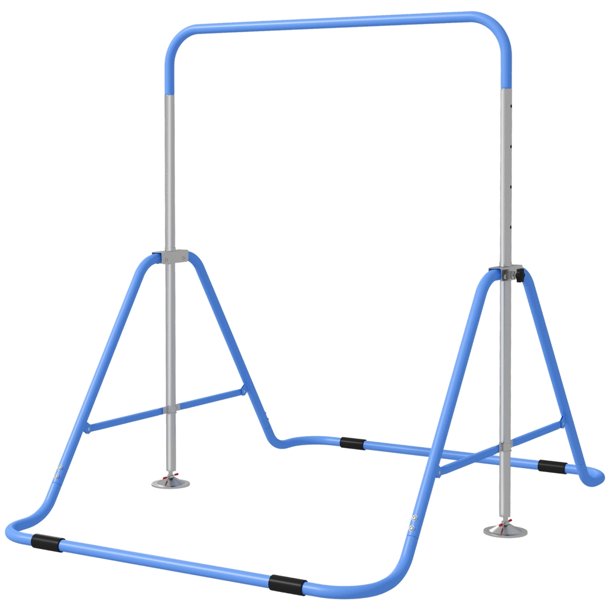 Picture of 212 Main 340-005V01BU 34.8-50.6 in. Qaba Folding Gymnastics Bar for Kids Ages 3-8 - Bubble Gum&#44; Blue
