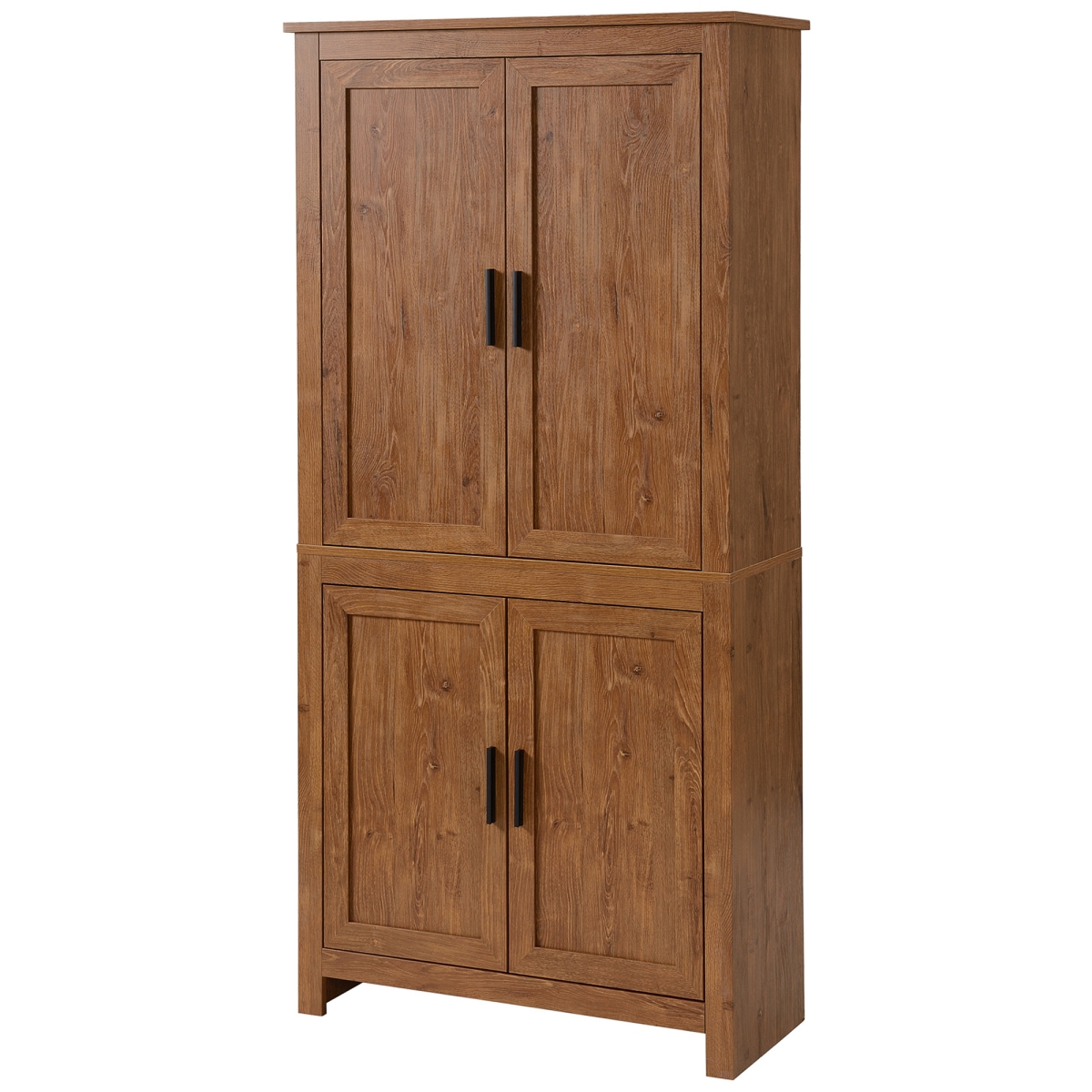 Picture of 212 Main 835-476V81AK 64 in. HOMCOM 4-Door Kitchen Pantry - Freestanding Storage Cabinet with 3 Adjustable Shelves for Kitchen&#44; Oak