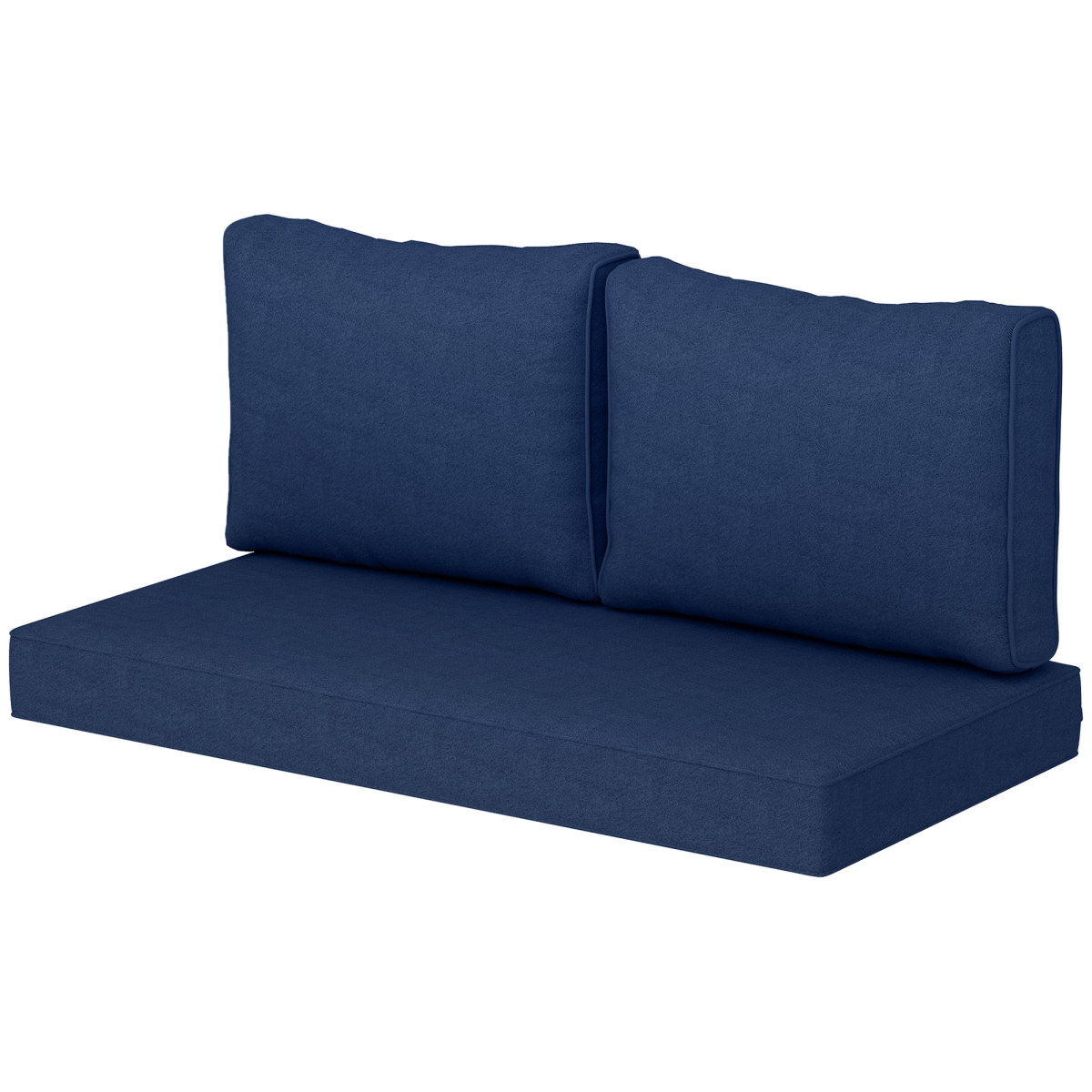 Picture of 212 Main 84G-676V00NU Outsunny 2 Seater Patio Furniture Cushions - Thick Outdoor Loveseat Cushions Furniture Cushions with Removable Cover - Fade-Resistant Replacement Cushions&#44; Navy Blue
