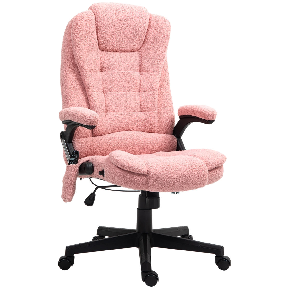 Picture of 212 Main 921-171V8APK Vinsetto 6 Point Executive Office Chair with Heat - Velvet High Back Vibrating Massage Office Chair&#44; Pink