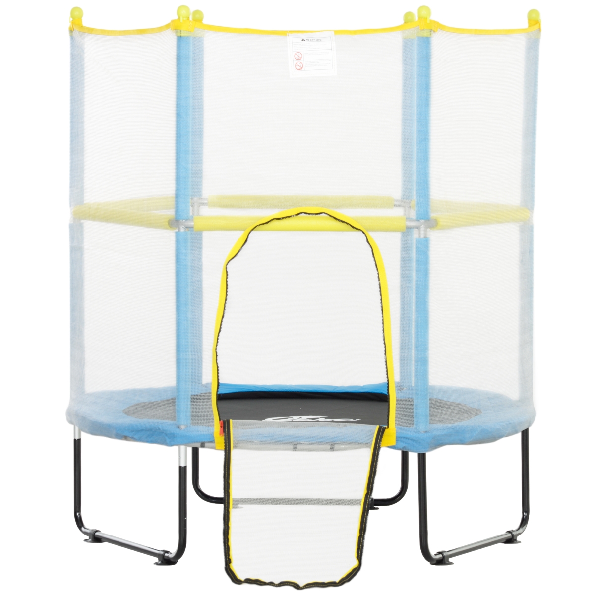 Picture of 212 Main 342-078V01DB 4.6 ft. Qaba Trampoline for Kids with Safety Enclosure Net for 3-6 Years Old - Gifts for Boys & Girls&#44; Light Blue