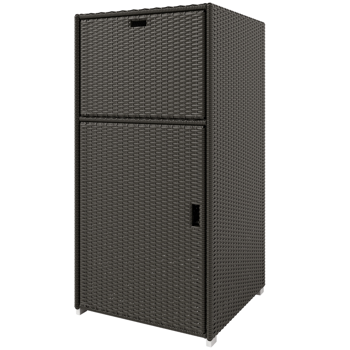 Picture of 212 Main 865-013V01DR Outsunny Outdoor Towel Rack for Pool with Drawer & Cabinet&#44; Dark Brown