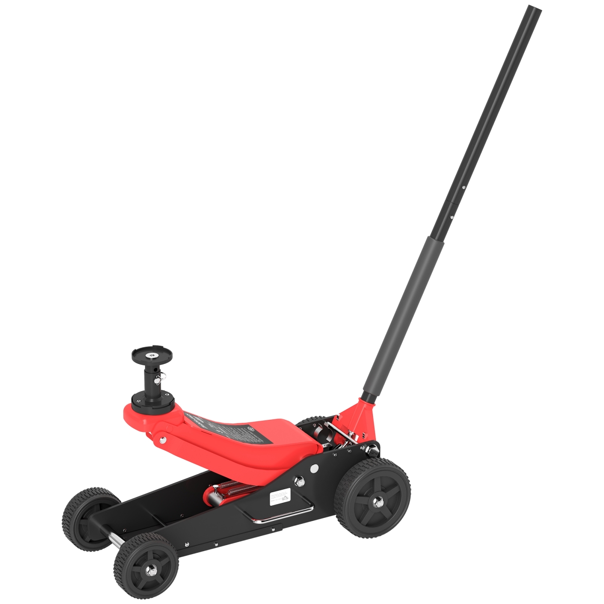Picture of 212 Main C20-066V00RD HOMCOM 3 Ton Big Wheel Hydraulic Car Jack Heavy Duty Steel Off-Road Jack with Extra Saddle for Trucks - SUVs - ATVs&#44; Red