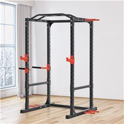 Picture of 212 Main A91-147 53.5 x 48 x 84.75 in. Power Tower Squat Cage&#44; Bold Red & Jet Black