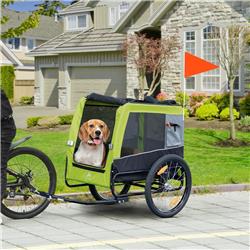 Picture of 212 Main D00-170V00GN 63.75 x 28 x 39 in. Dog Bike Trailer&#44; Lime Green