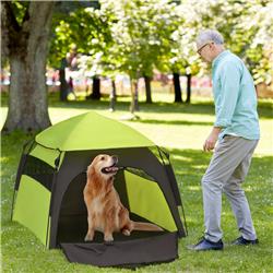 D00-178V00MX 47.25 x 47.25 x 41.75 in. Pop Up Dog Tent, Dark Gray & Green -  212 Main