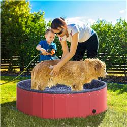 Picture of 212 Main D01-004RD 12 x 47 in. Foldable PVC Dog Pool&#44; Bold Red & Dark Blue