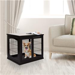 Picture of 212 Main D02-040CF 26 in. Wooden Pet Crate Kennel&#44; Coffee