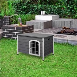 Picture of 212 Main D02-044 31 in. Wooden Decorative Dog Cage Kennel&#44; Gray