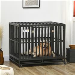 Picture of 212 Main D02-051 40.75 x 29.5 x 34.75 in. Heavy Duty Dog Cage Metal Kennel & Crate Dog Playpen&#44; Black