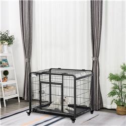 Picture of 212 Main D02-052 49.25 x 30 x 34.75 in. Metal Dog Crate Heavy Duty Kennel&#44; Dark Grey