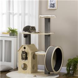 Picture of 212 Main D30-420 53 in. Cat Tree&#44; Charcoal Grey & Natural