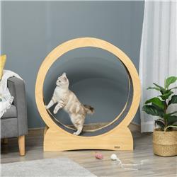 Picture of 212 Main D30-517V01 23.5 x 12.5 x 26.25 in. Running Wheel Cat Tree&#44; Natural & Grey