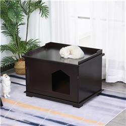 Picture of 212 Main D31-010 29.25 x 21.25 x 20.75 in. Wooden Cat Litter Box&#44; Brown