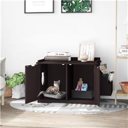 Picture of 212 Main D31-015CF 34.75 x 19 x 20.25 in. Wooden Cat Litter Box House&#44; Brown