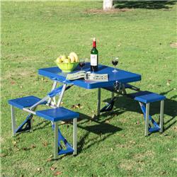 Picture of 212 Main 01-0009 53.25 x 33.25 x 26 in. Folding Camping Table&#44; Blue
