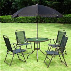 Picture of 212 Main 01-0709 Patio Dining Set&#44; Black - 6 Piece