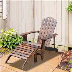 Picture of 212 Main 01-0747 47.25 x 28.5 x 37.75 in. Wooden Adirondack Outdoor Patio Lounge Chair&#44; Rustic Brown