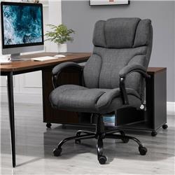 Picture of 212 Main 921-202CG 500 lbs Vinsetto Big & Tall Office Chair with Wide Seat Ergonomic Executive Computer Chair&#44; Dark Gray