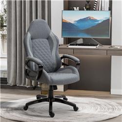 Picture of 212 Main 921-239 Vinsetto Ergonomic Home Office Chair High Back Task Computer Desk Chair with Padded Armrests&#44; Gray