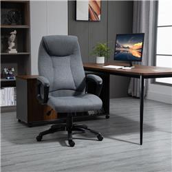 Picture of 212 Main 921-240 Vinsetto Fabric Home Office Computer Desk Chair with Tilt Function&#44; Gray