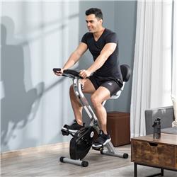 Picture of 212 Main A90-192GY Soozier Foldable Upright Training Exercise Bike Indoor Stationary x Bike with 8 Levels of Magnetic Resistance&#44; Gray