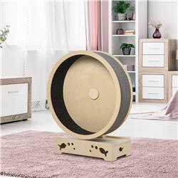 Picture of 212 Main D30-306V80 PawHut Round Hamster-Wheel Style Cat Tree with Carpet Runway