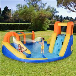 342-048V80 Outsunny 6-in-1 Inflatable Water Slide Kids Bounce House Jumping Castle