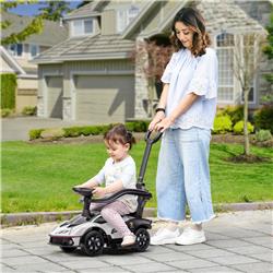 Picture of 212 Main 370-223V00WT Aosom 2-in-1 Licensed Toddler Sliding Ride-On Push Car Toys&#44; White