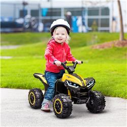 Picture of 212 Main 370-235V80YL 12V Aosom Kids ATV Quad Car Toys with Forward & Backward Function for Ages 3 Plus Years Old&#44; Yellow