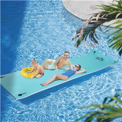 A34-001V02 17 x 5 ft. Homcom 3-Layer Swimming Pool Float Ultimate Super-Sized Portable Foam Raft Floating Water Mat