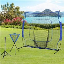 Picture of 212 Main A60-004V01 7.5 x 7 ft. Soozier Baseball Softball Practice Net Set with Batting Tee & Caddy
