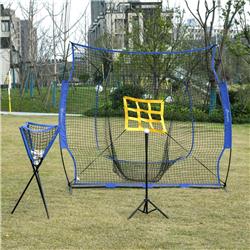Picture of 212 Main A60-004V02 7.5 x 7 ft. Soozier Baseball Practice Net Set with Catcher&#44; Purple