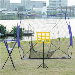 Picture of 212 Main A60-004V02VT 7.5 x 7 ft. Soozier Baseball Practice Net Set with Catcher Net&#44; Purple