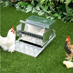 Picture of 212 Main D11-004 25 lbs PawHut Automatic Chicken Poultry Feeder with A Galvanized Steel & Aluminium Build