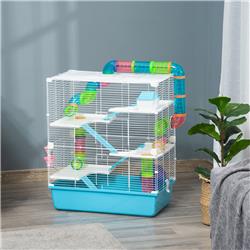 Picture of 212 Main D51-233LB 23 in. PawHut Extra Large Hamster House Cage with Tubes & Tunnels&#44; Light Blue