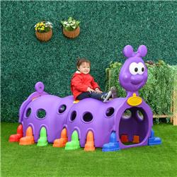 331-011 Qaba Caterpillar Climbing Tunnel for Kids Climb-N-Crawl Toy Toddler Play Structure, Purple -  212 Main
