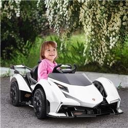 Picture of 212 Main 370-204V80WT Aosom Kids Remote Control Car Ride&#44; White