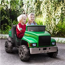 Picture of 212 Main 370-218V80GN Aosom Two-Seater Tractor for Kids with Detachable Bucket&#44; Green
