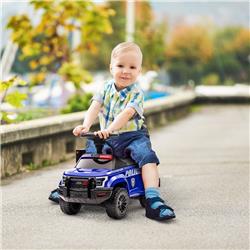 Picture of 212 Main 370-219V00BU Aosom Police Car Ride-On with Megaphone Kids Ride-On Sliding Car&#44; Blue