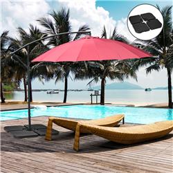 84D-200V00BK Outsunny 175 lbs Patio Umbrella Base Weights, Black - 4 Piece