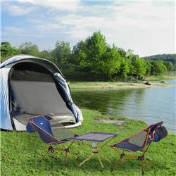 Picture of 212 Main A20-188 Outsunny Aluminum Camping Padded Chairs Set with Lightweight Folding Table