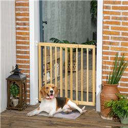Picture of 212 Main D06-158V00ND PawHut Walk Through 23.75-40.25 in. 2-Panel Dog Gate for Stairs Doorways