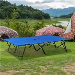 Picture of 212 Main A20-030BU Outsunny 2 Person Folding Camping Cot&#44; Blue