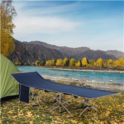Picture of 212 Main A20-116BU Outsunny Folding Camping Cots for Adults with Carry Bags&#44; Blue