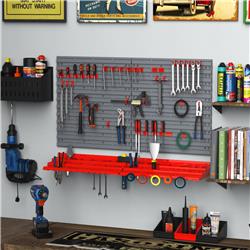 Picture of 212 Main B40-023 Durhand Pegboard & Shelf Tool Organizer with 50 Hooks - 54 Piece