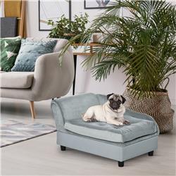 Picture of 212 Main D04-140 PawHut Luxury Fancy Dog Bed for Small Dogs with Hidden Storage&#44; Gray