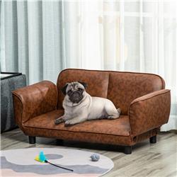 Picture of 212 Main D04-197 PawHut Sofa for Pets Foldable Design PU Leather Cover Dog Bed Small & Large Animals