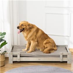 Picture of 212 Main D04-224V01LG PawHut Elevated Dog Bed&#44; Light Gray