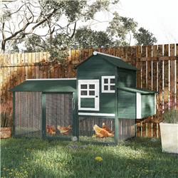 Picture of 212 Main D51-029 PawHut 84 in. Wooden Chicken Coop&#44; Green